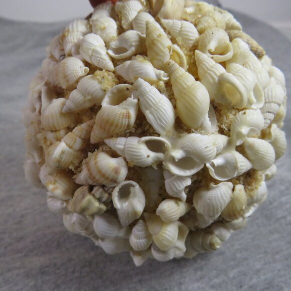Hanging Sea Shell Ball - Orb - Round Coastal Decoration 13" round - Picture 9 of 13